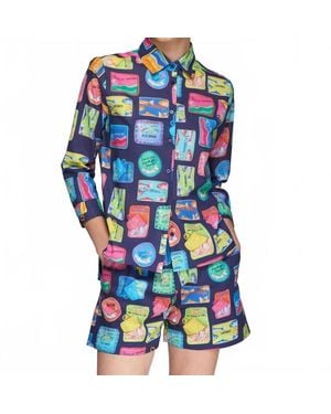 Vilagallo Sardine Bermuda Shorts - Blue