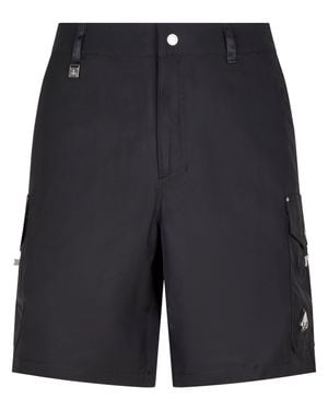 Moose Knuckles Tailored Cargo Shorts With Flap - Black