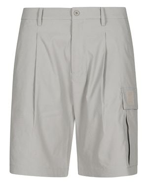 C.P. Company Bermuda Cargo Shorts With Tailored Design And Utility Pockets - Gray