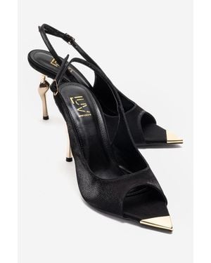 Prologue Shoes Amore Slingback Stiletto Pump - Black