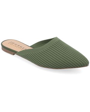 Journee Collection Collection Aniee Mule Flats - Green