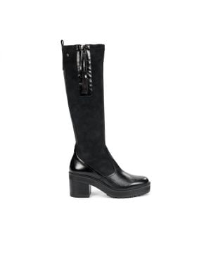 Fluchos Sarah Tall Boots - Black