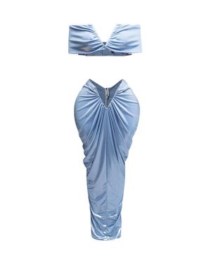 K TOO Draped Set - Blue