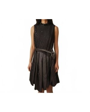 Jessica Howard Textured Mini Dress - Black