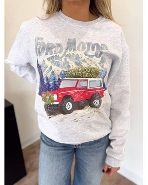 Chaudoin Creations Faith Winter Bronco Sweatshirt - Gray