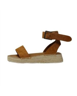 Myra Swim Mustard Wedge Sandal - Brown