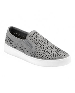 Vionic Splendid Midi Perf Slip On Sneakers - Gray