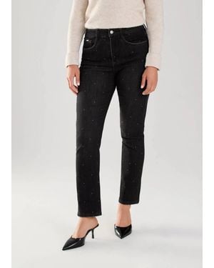 Fdj Suzanne Straight Jeans - Black