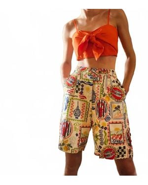 Hunter Bell Ginny Bermuda Short - Orange