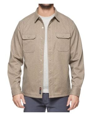 Flag & Anthem Hamlin Stretch Twill Shirt Jacket - Brown