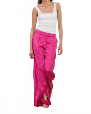 Aje. Insight Deconstructed Pant - Pink