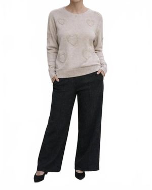 Eternelle Elle Knit Pant - White