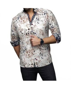 Au Noir Stapelton Long Sleeves Woven Shirt - Gray