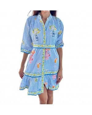 IslaPayal Malta Mini Dress - Blue