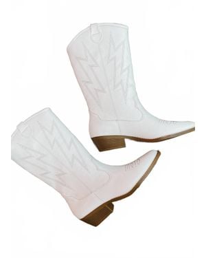 Dirty Laundry Josea Pointed Toe Western Boot - White