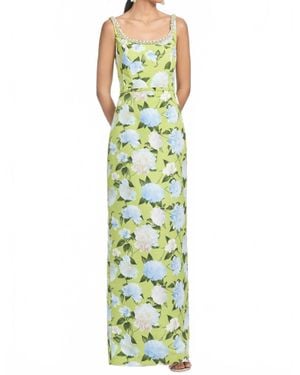 Sachin & Babi Lana Sleeveless Column Dress - Green