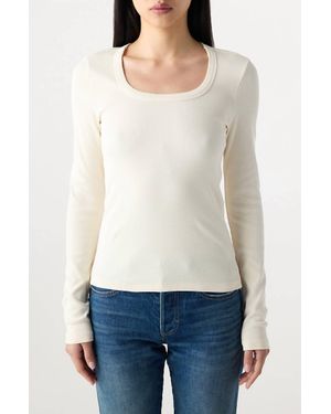 AMO Angelina Long Sleeve Tee - White