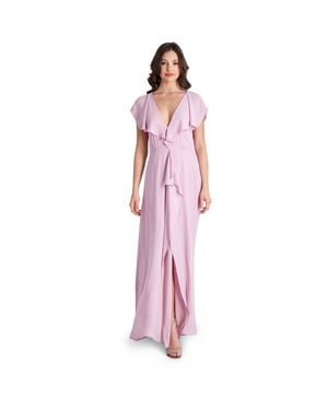 BCBGMAXAZRIA Evette Bridesmaid Formal Evening Dress - Pink