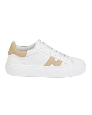 Hogan H705 Low Top Mutton Leather Sneakers - White