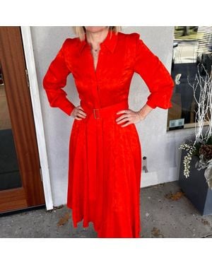 Jason Wu Sleeve Shirtdress - Red