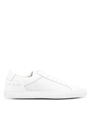 Common Projects Retro Mesh Leather Sneakers - White