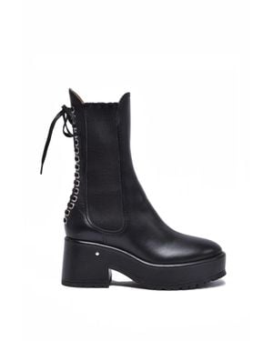 Laurence Dacade Wedge Ankle Boot 7Cm - Black