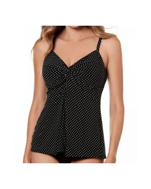 Miraclesuit Love Knot Underwire Tankini Top - Black