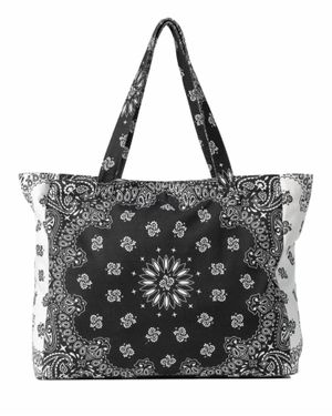 Haute Shore Bailey Bandana Tote - Black