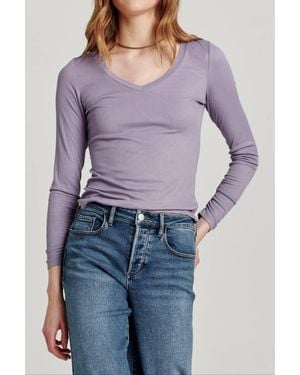 Another Love Sophie Rib Tee - Purple