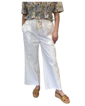 J. Society Easy Drawstring Pant - White