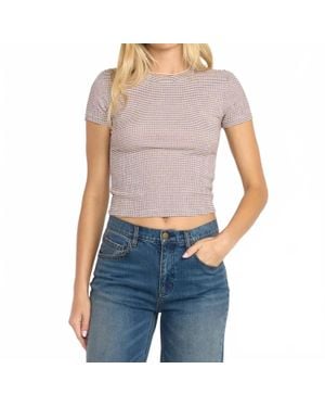 Billabong Checked Out Knit Tee - Blue