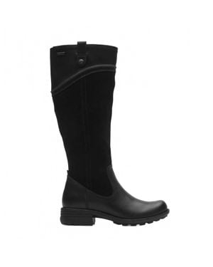Cobb Hill Brunswick Wide Calf Waterproof Tall Boots - Black