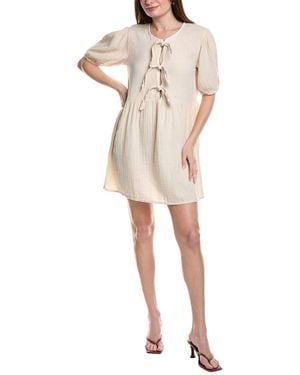 ANNA KAY Cambell Gauze Mini Dress - Natural
