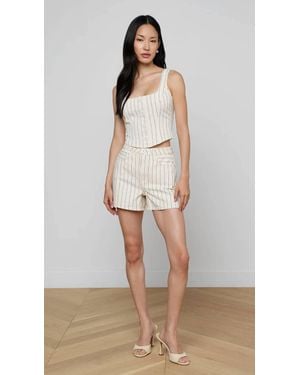 L'Agence Saga Button Front Tank Top - Multicolor