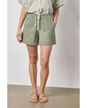 Lilla P Pintuck Pocket Shorts - Green