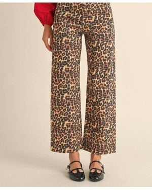 ..,merci Cropped Wide Leg Pants - Natural