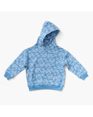 Lewis Boy's Alligator Hoodie - Blue