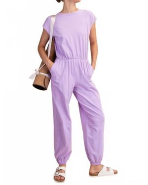 Rae Mode Sia Open Back Jumpsuit - Purple