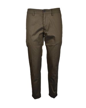 Re-hash Military Cotton-Blend Stretch Pants With Utility Pockets - Green