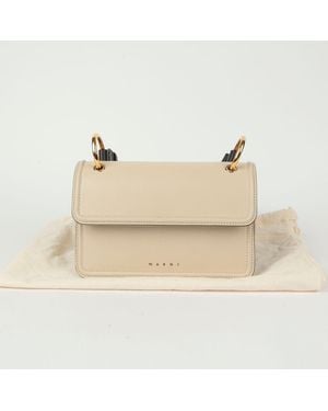 Marni New Beat Shoulder Bag - Natural