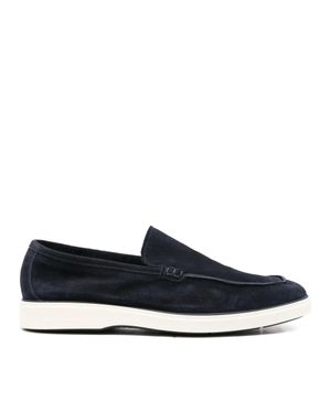 JOHN HARRISON Suede Slip-On Loafers - Blue