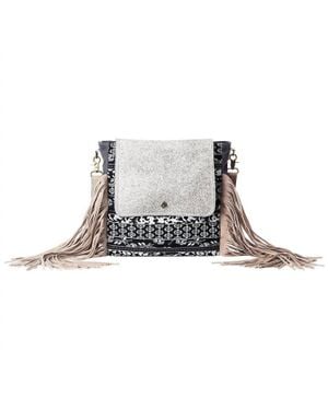 Anngoti Saddle Roundup Shoulder Bag - Gray