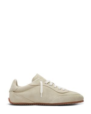 Axel Arigato Low-Profile Suede Sneakers With Textured Rubber Sole - White