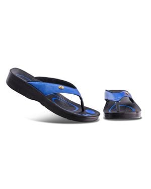 AEROTHOTIC Original Orthotic Comfort Thong Sandal Flip Flops - Blue