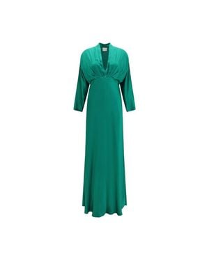 Forte _ Silk Cocktail Dress - Green
