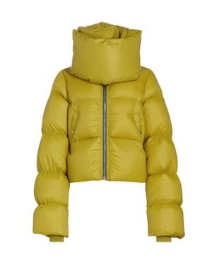 Rick Owens Funnel Neck Jacket - Yellow