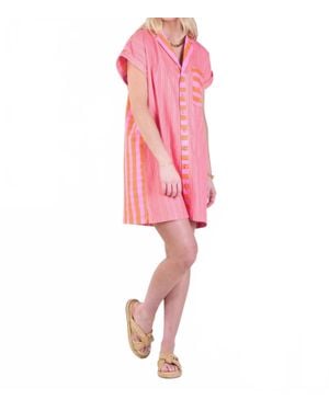 Emily Mccarthy Luna Mini Dress - Pink