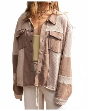 Pol French Terry Jacket - Brown