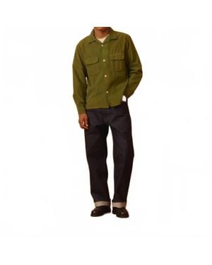 KNICKERBOCKER Penny Corduroy Cotton Shirt - Green