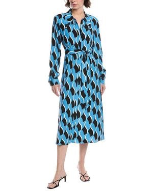 Diane von Furstenberg Gizelle Shirtdress - Blue